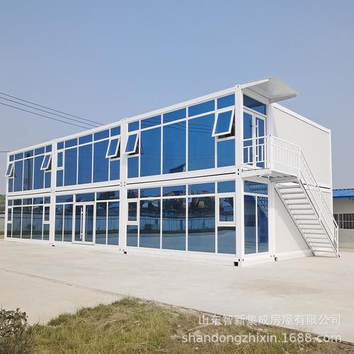 出口供應(yīng)玻璃幕墻打包箱 商鋪辦公室項(xiàng)目組裝快拼活動房 集裝箱房